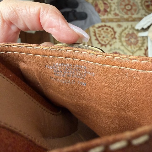 Nurture Brown Leather Clogs Braided Leather Buckle Womens Slip on Size 7.5 - Picture 14 of 14